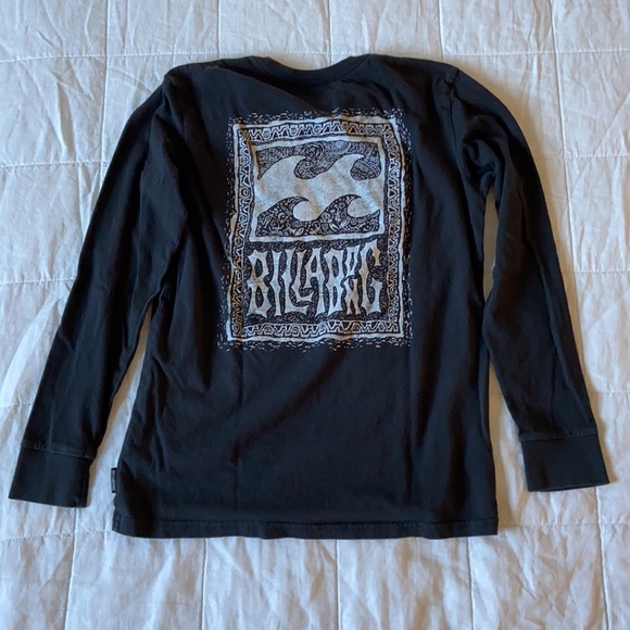 Billabong Tops - Billabong Long Sleeve Graphic Tee Shirt Black